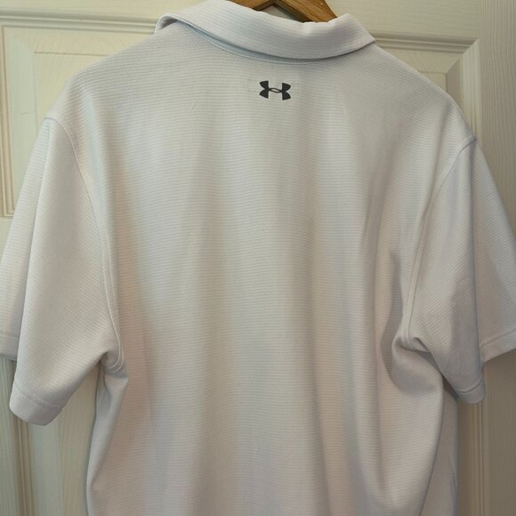 Under Armour Golf Tech Polo White/Graphite/Graphite LG - Picture 5 of 8